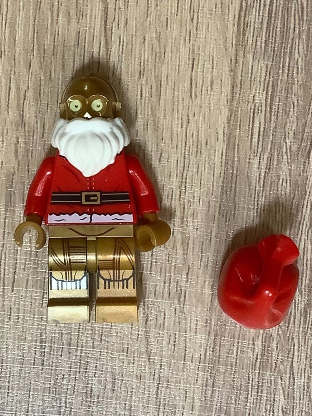 Lego Star Wars minifigure Santa C-3PO sw0680 Christmas mini figure